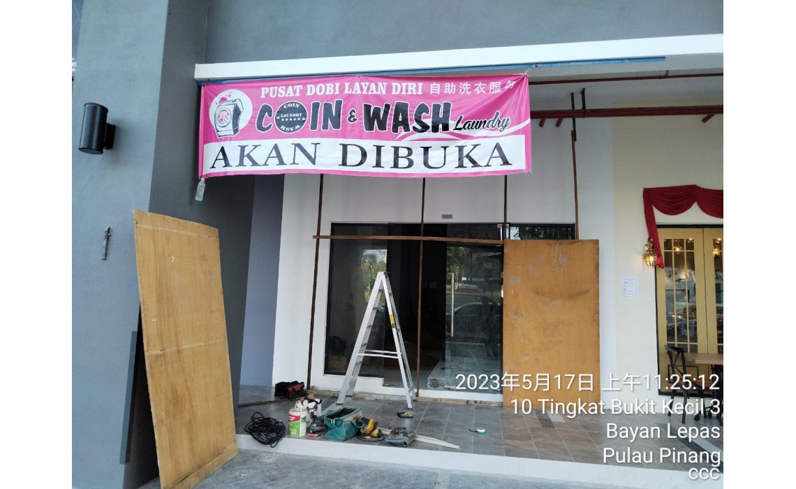 Coin & Wash Laundry ke 27 Akan Dibuka THE SUN Penang