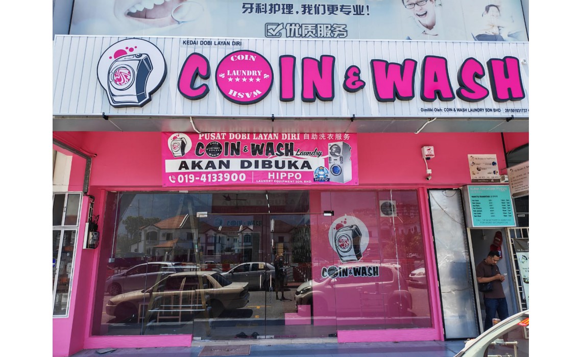Promotion pembukaan 50% Cuci Wash Dry Cawangan Coin & Wash Laundry ( Farlim Business Centre )