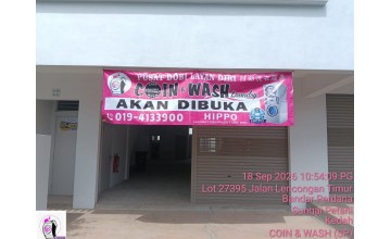 Coin & Wash Laundry Akan Dibuka ( Pusat Perniagaan Bintang Perdana )