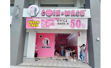 Promotion pembukaan 50% Cuci Cawangan Coin & Wash Laundry ke 32 The Zen